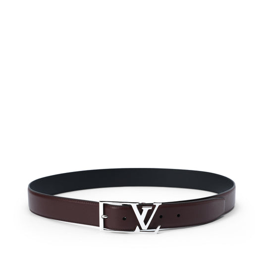 Brown skyline silver buckle belt
