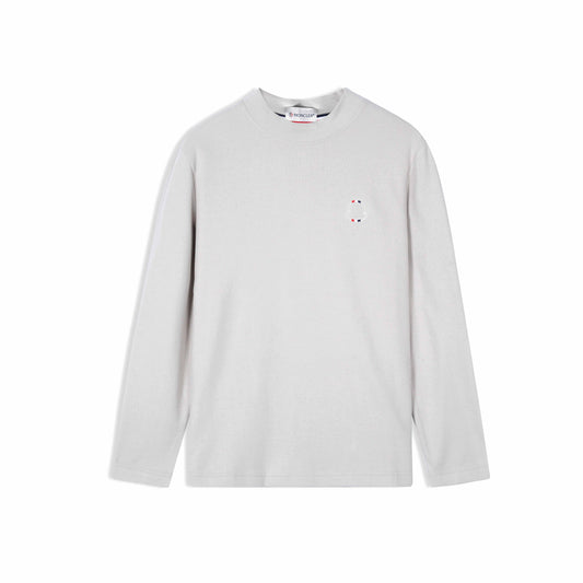 Imported Off-White Mock Neck Sweatshirt For Men