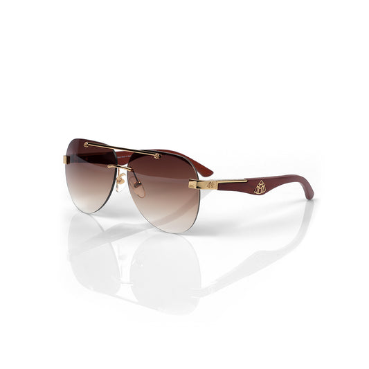 Imported Luxury Gold & Brown Gradient Designer Shades