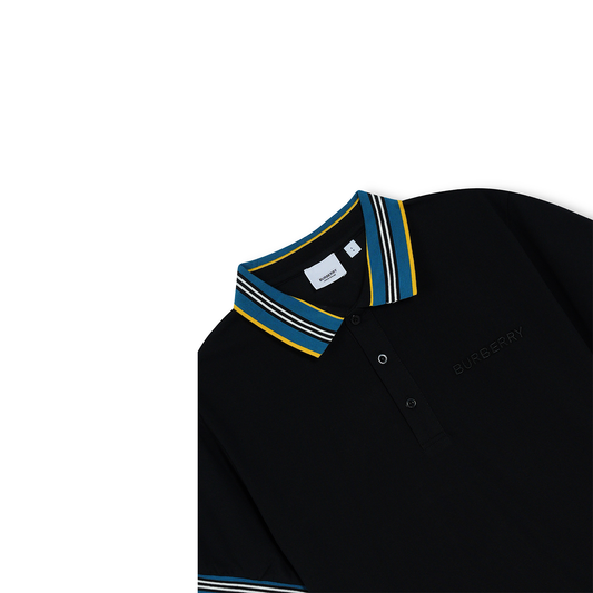 Imported Striped Collar Polo Shirt