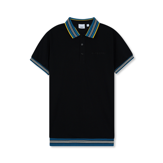 Imported Striped Collar Polo Shirt