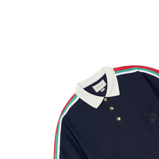 Imported “G” Logo Stripe Polo Shirt