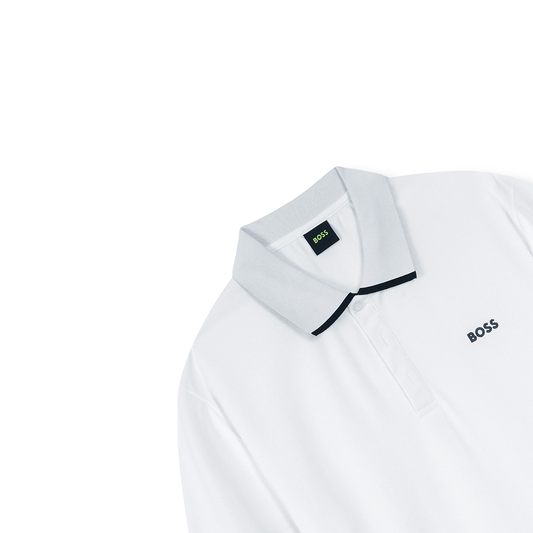 Imported Black Stripe White Polo Shirt