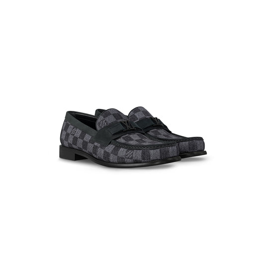 Charcoal check major loafer