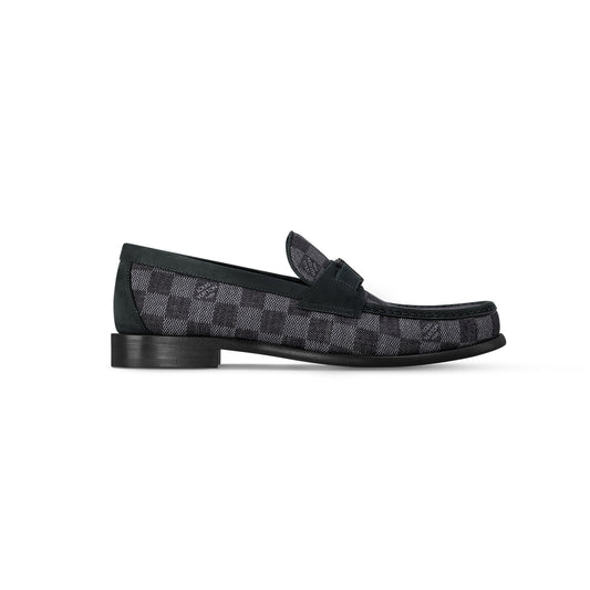 Charcoal check major loafer