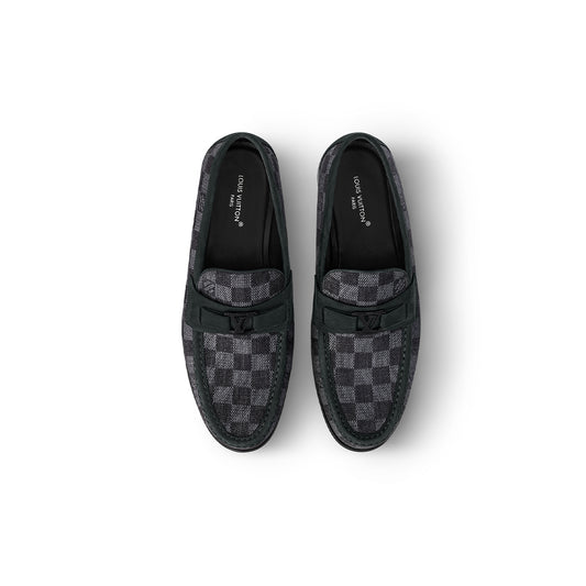 Charcoal check major loafer