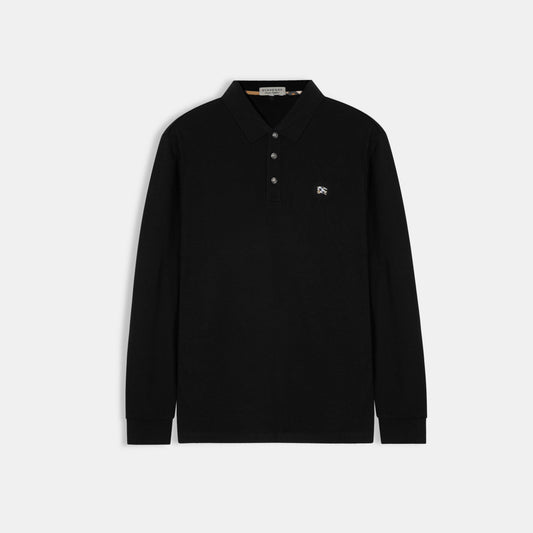 Imported Black Rugby Polo For Men