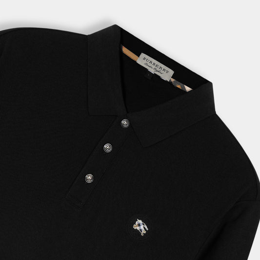 Imported Black Rugby Polo For Men