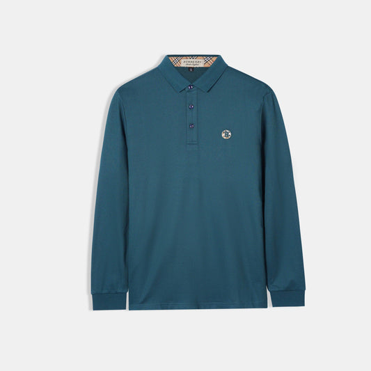 Imported Men Blue Rugby Polo