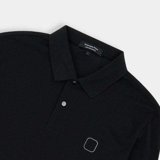 Imported Black Rugby Polo For Men