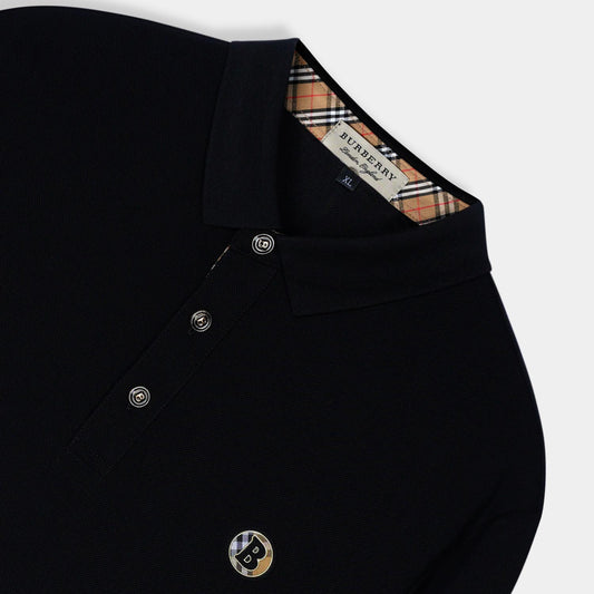 Imported Black Rugby Polo For Men