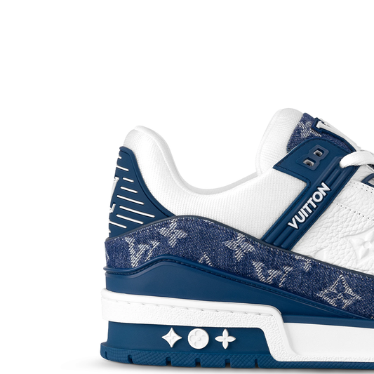 Blue White Trainers Sneakers