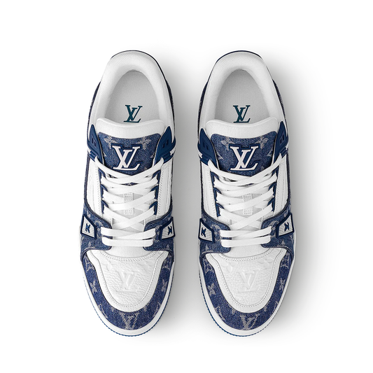 Blue White Trainers Sneakers