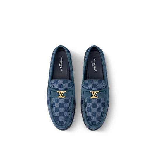 Blue check major loafer