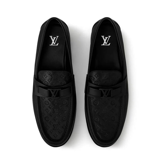 Small Embossed All Black Major Loafer