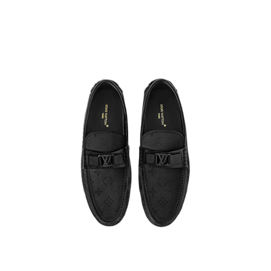 Fabric print driver loafer