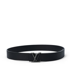Black logo embossed belt