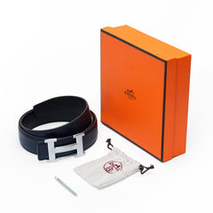 Black H buckle belt