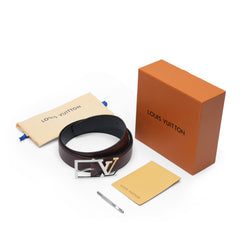 Brown skyline silver buckle belt