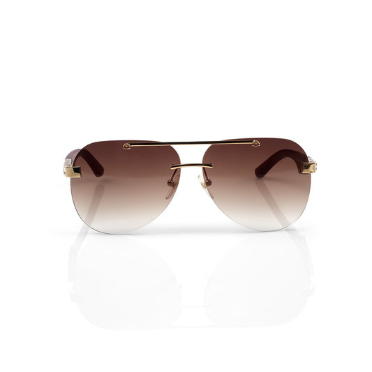 Imported Luxury Gold & Brown Gradient Designer Shades