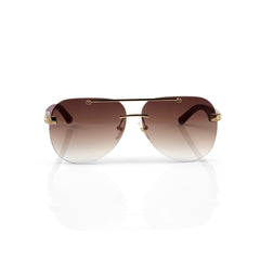 Imported Luxury Gold & Brown Gradient Designer Shades