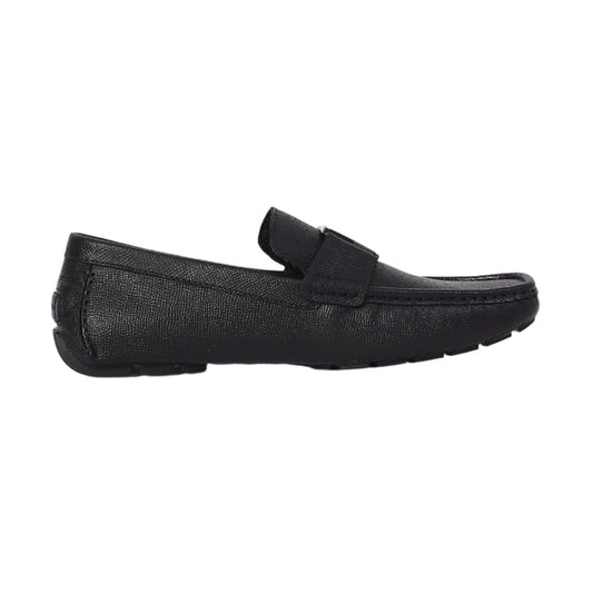 Luxury Imported  Black Leather Normal Loafers with Box and Accessories