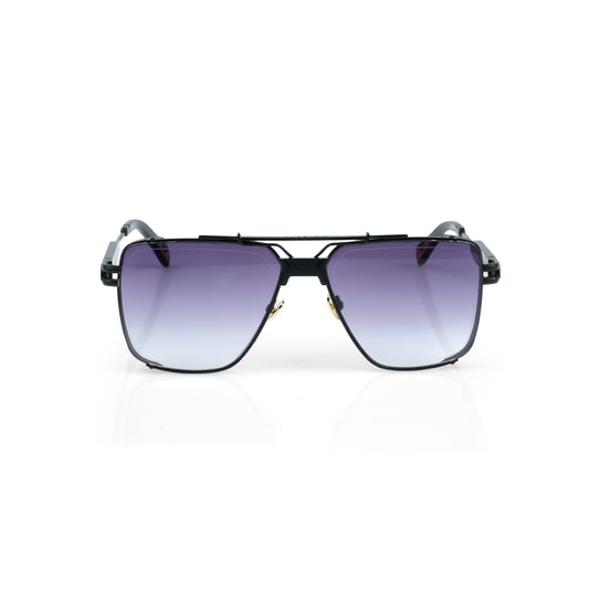 Imported Black PVD Frame with Purple Gradient Lenses Sunglasses