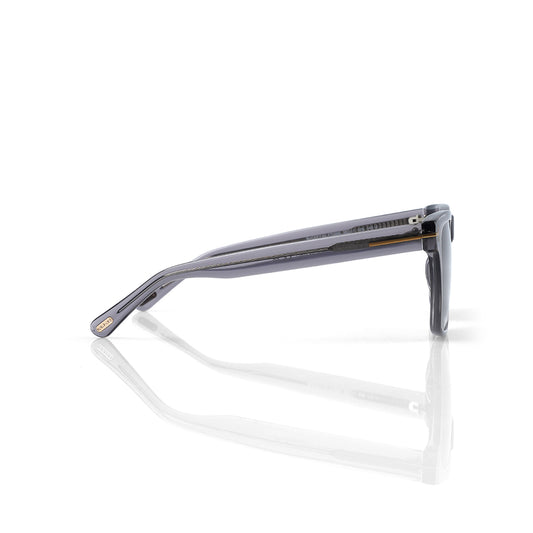 Imported Fausto Square-Frame Sunglasses in Shiny Transparent Grey