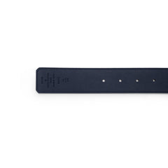 Blue fabric check belt