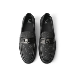 Embroidered Logo Black Major Loafer