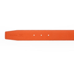 Rust H buckle belt
