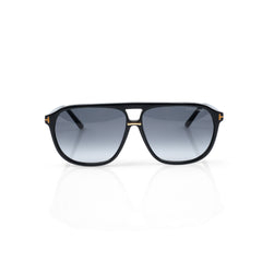 Imported Pilot-Frame Sunglasses with Signature Gold T-Logo