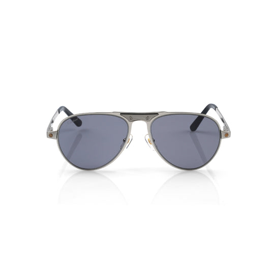 Imported Brushed Silver Finish with Polar Grey Sunglasses