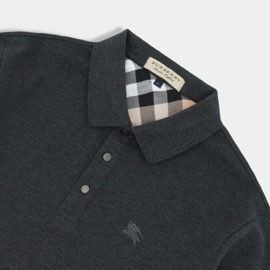 Imported Charcoal Rugby Polo For Men