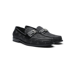 Embroidered Logo Black Major Loafer