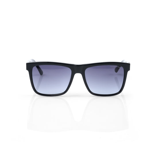 Imported Classic Gloss Black Frames with Purple Gradient Sunglasses