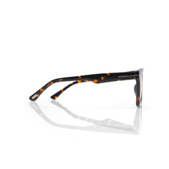 Dark Havana Rectangle Sunglasses – Amber Fade