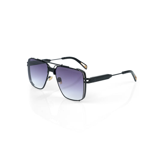 Imported Black PVD Frame with Purple Gradient Lenses Sunglasses