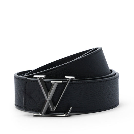 Black logo embossed belt