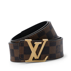 Brown check belt
