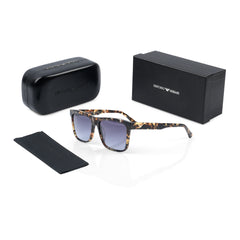 Imported Luxury Havana Tortoise Pattern Sunglasses with Purple Gradient Lenses