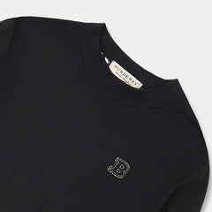 Imported Black Mock Neck Sweatshirt For Men