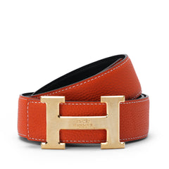 Rust H buckle belt