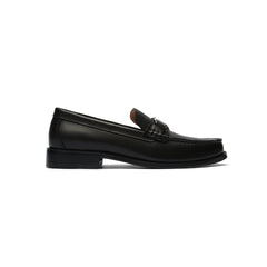 Carriage Buckle Black Major Loafers