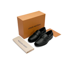 Small Embossed All Black Major Loafer