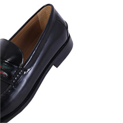 Red green stripe major loafer