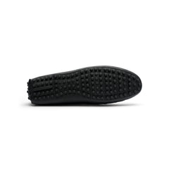 Signature black driver loafer