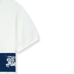 Imported One Stripe Blue White Polo