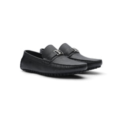 Signature black driver loafer