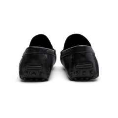 Signature black driver loafer